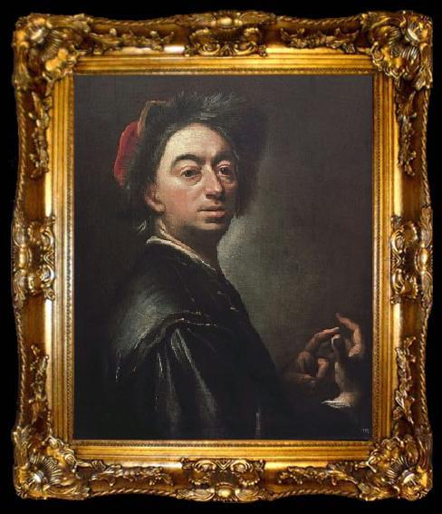 framed  Peter Johannes Brandl Self portrait, ta009-2